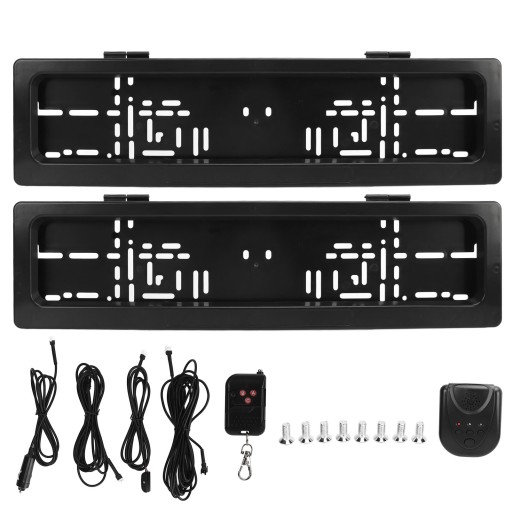 Electric license plate frame