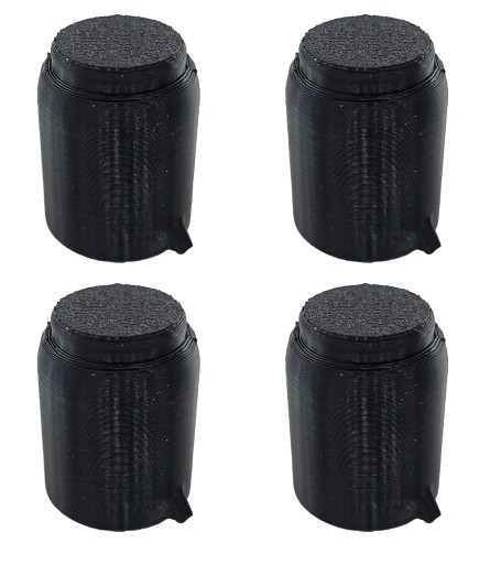 4x Parking sensor cover 17mm in BMW holder