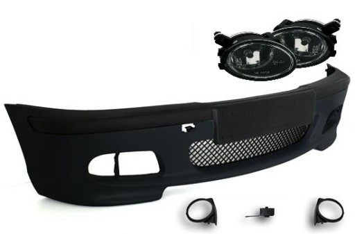 BMW E46 Front Bumper for Painting with Fog Lights