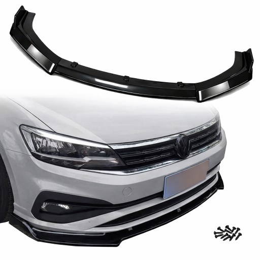 Gloss Black ABS Universal Front Bumper Splitter