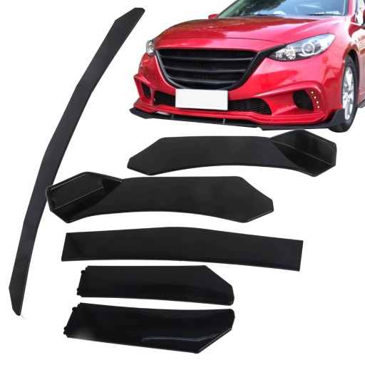 5pcs Front Bumper Lip Body Kit