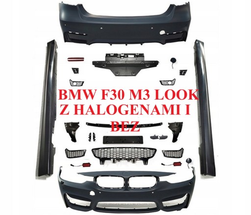 M3 Look Body Kit for BMW F30 (2010-2018) - M Package, with and without fog lights