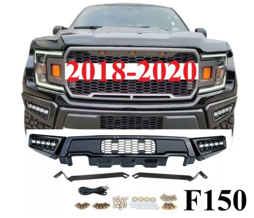 Front Bumper - RAPTOR Style + LED FORD F-150 F150 2018-2020 COMPLETE SET